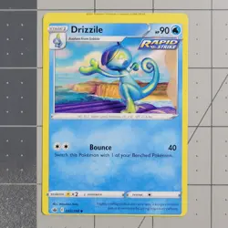 Drizzile Miscut Error Pokemon Card Chilling Reign 042/198 - Image 2
