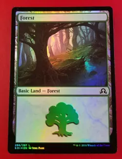 1x Forest | FOIL 296/297 | Shadows over Innistrad | MTG Magic Cards - Image 1