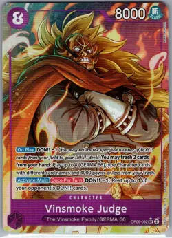 Vinsmoke Judge (Alt Art) OP06-062 English Wings of Captain - One Piece Card - NM - Image 1