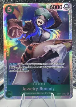 Jewelry Bonney OP07-026 SR 500 Years in the Future One Piece Card TCG - Image 1