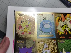 Pokemon Uncut Sheet Infinity Peru Shining Arcanine Meowth Gengar Magikarp Cards - Image 3