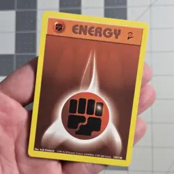 Pokemon Inverted Back Misalignment Miscut Error Fighting Energy WOTC Card - Image 2
