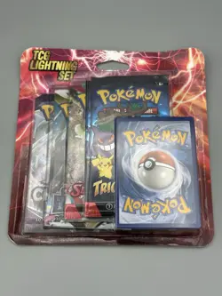 Pokemon TCG Lightning Set 4 Packs + 1 Bonus Card! Brand New/Sealed! 🔥 - Image 1
