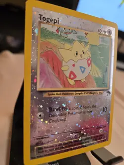 Togepi 2001 Southern Islands 4/18 Reverse Holo Swirl Pokemon Card - See Notes - Image 2