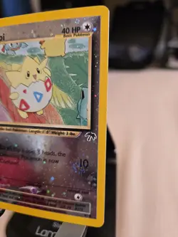 Togepi 2001 Southern Islands 4/18 Reverse Holo Swirl Pokemon Card - See Notes - Image 3