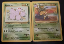 Exeggcute & Exeggutor 35 & 52/64 Non Holo Team Pokemon Card Nintendo GAMEFREAK - Image 1