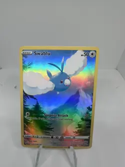 Pokemon TCG Swablu Crown Zenith: Galarian Gallery Holo Ultra Rare Card GG27/GG70 - Image 1