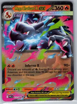 Mega Charizard X ex 013/094 ME02: Phantasmal Flames - Pokemon Card - NM - Image 1