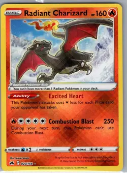 Radiant Charizard 020/159 Crown Zenith - Pokemon Card - NM - Image 1