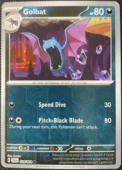 Golbat 028/064 Sv: Shrouded Fable Reverse Holo - Pokemon Card - Image 1