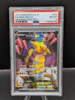 Pokemon Giratina EX Full Art Holo Card PSA 7 124/124 Dragons Exalted Ultra Rare - Image 1