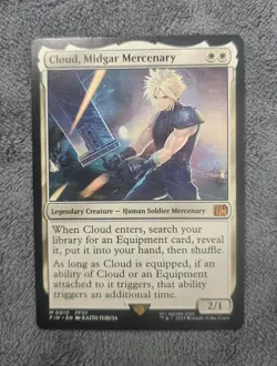 Cloud, Midgard Mercenary | Final Fantasy Magic the Gathering | Non-Holo | #0010 - Image 1