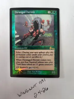 1x Deranged Hermit Urza's Legacy Foil Rare NM MTG Magic The Gathering Squirrels - Image 1