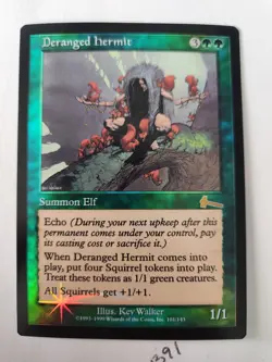 1x Deranged Hermit Urza's Legacy Foil Rare NM MTG Magic The Gathering Squirrels - Image 2
