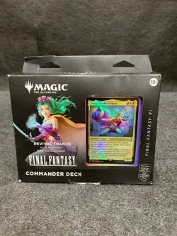 MTG: Final Fantasy VI Commander Deck- Revival Trance, Box has Dents - Image 1