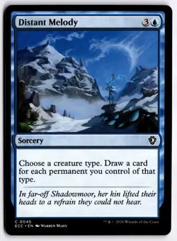 Distant Melody NM ECC Commander: Lorwyn Eclipsed MTG - Image 1