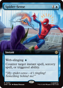 [1x] Spider-Sense - Extended Art Near Mint, English UB: Spider-Man MTG Magic - Image 1