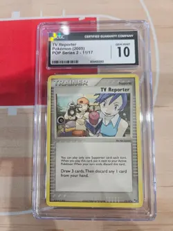 2005 Pokemon TV Reporter POP Series 2 11/17 CGC 10 !! 🔥🔥 - Image 1