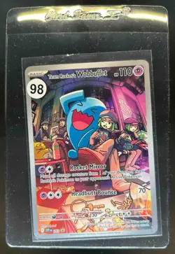 2023-25 Pokemon SV Black Star Promos - SVP EN Team Rocket's Wobbuffet #203 - Image 1