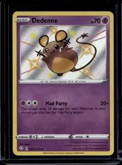 2021 Pokemon SWSH Shining Fates Dedenne Shiny Vault #SV051/SV122 - Image 1