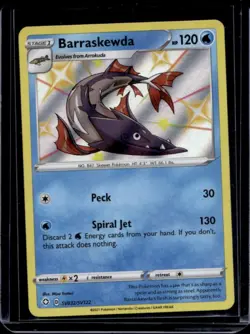 2021 Pokemon SWSH Shining Fates Barraskewda Shiny Vault #SV032/SV122 - Image 1