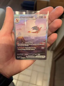 Pokemon TCG Charizard ex 199/165 SV 151 Special Illustration Rare Holo EX - Image 1