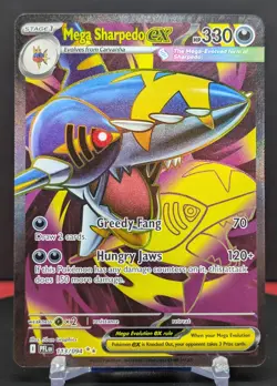 Pokemon Mega Sharpedo ex #113/094 English Phantasmal Flames - Image 1