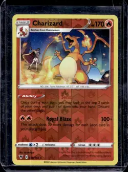 2020 Pokemon SWSH Vivid Voltage Charizard Reverse Holo #025/185 - Image 1