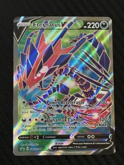 Eternatus V Full Art Black Star Promo SWSH044 Sword & Shield Pokemon TCG - Image 1