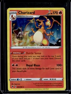 2020 Pokemon SWSH Vivid Voltage Charizard Promos Holo #025/185 - Image 1