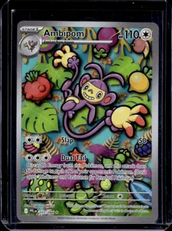 2025 Pokemon Phantasmal Flames Ambipom Illustration Rare #107/094 - Image 1
