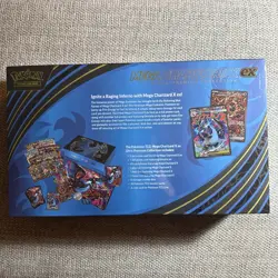 Pokemon TCG: Mega Charizard X ex Ultra Premium Collection (UPC) tear on back - Image 2
