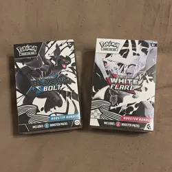 Pokemon TCG: Black Bolt and White Flare Booster Bundle Set of 2 Sealed New - Image 1