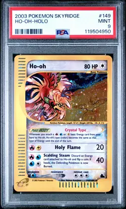 2003 POKEMON SKYRIDGE #149 HO-OH-HOLO PSA 9 - Image 1