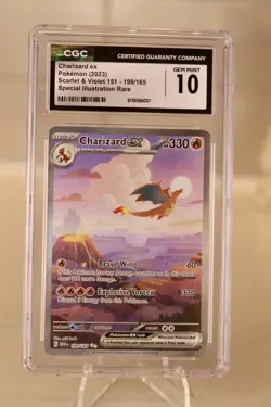 Charizard EX 199/165 Special Illustration Rare Pokemon CGC 10 Gem Mint | SV 151 - Image 4