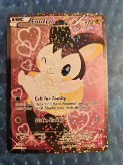 Pokemon Emolga RC23/RC25 Full Art Ultra Rare Holo Legendary Treasures - Image 1