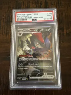 Pokemon TCG N's Zoroark EX 185/159 Sv09: Journey Together PSA 9 Gem Mint - Image 1