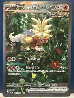 Gouging Fire ex 204/162 Special Illustration Rare Temporal Forces Pokemon TCG NM - Image 1