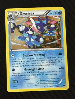 Pokemon TCG Greninja BREAKPoint 40/122 Cracked Ice Holo LP - Image 1