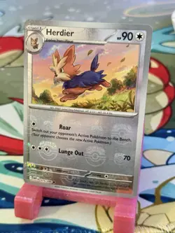Holofoil - Herdier (Master Ball Pattern) - 075/086 - SV: White Flare - NM - Image 1