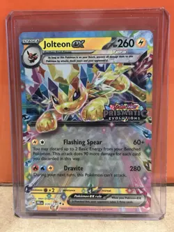Pokemon Jolteon EX TCG Prismatic Evolutions 30/131 Stamped Promo NM - Image 1