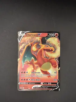 Pokemon Charizard V #017/172 Swsh09: Brilliant Stars Holo Full Art TCG NM - Image 1