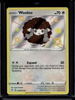 2021 Pokemon SWSH Shining Fates Wooloo Shiny Vault #SV103/SV122 - Image 1