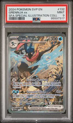 2024 POKEMON SVP EN-SV BLACK STAR PROMO #132 GRENINJA EX PSA 9 - Image 1