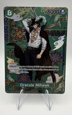 Dracule Mihawk - OP12-030 (SP) - The Azure Sea's Seven (OP14) - English - Image 1