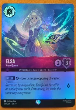 Disney Lorcana Fabled - Epic Foil- Elsa, Snow Queen - 210/204 - Image 1