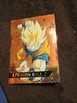 Dragon Ball Z 2001 Funimation Super Saiyan Goku Trunks Prism Foil Trading Card - Image 1