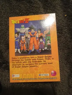 Dragon Ball Z 2001 Funimation Super Saiyan Goku Trunks Prism Foil Trading Card - Image 2