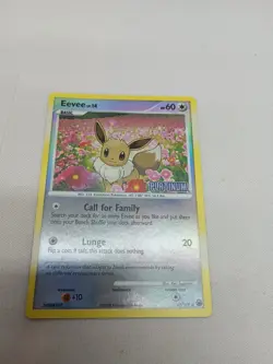 Eevee 62/100 Common Reverse Holo Majestic Dawn Pokemon Card - Image 3