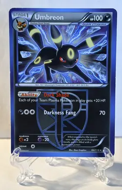 Umbreon 64/116 Non-Holo Rare Pokemon Card TCG Plasma Freeze 2013 NM/LP - Image 1